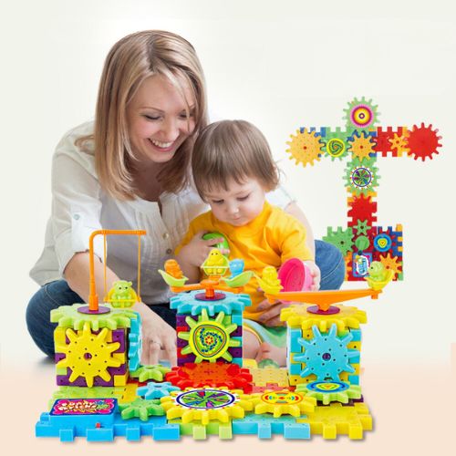 3D Model Construction Kit with Electric Gears